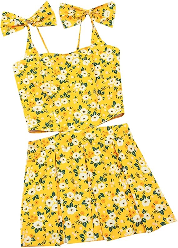 Amazon キッズ 水着 女の子 ワンピース 水着 子供 ジュニア 水着 花柄 リボン付き 可愛い みずぎ 体型カバー 小学生 中学生 ビキニ 女の子 オールインワン水着 女児水着 150 155 160 165 170cm 水着 通販