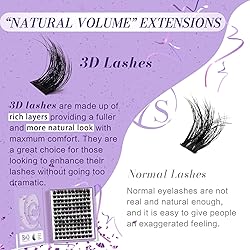 B&Qaugen Lash Clusters 144 PCS Individual Lashes