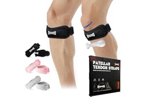 GOUNOD Patella Tendon Strap, 2 Pack Patella Band - Knee Braces for Women & Men, Knee Support for Pain Relief, Hiking,Running,