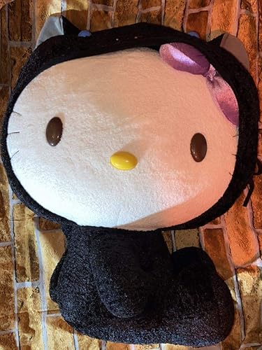 Amazon サンリオライセンス 超特大 ハローキティ 黒猫コスぬいぐるみ 撮影のため初期 のビニールから出しました 終売品 ぬいぐるみ ホビー