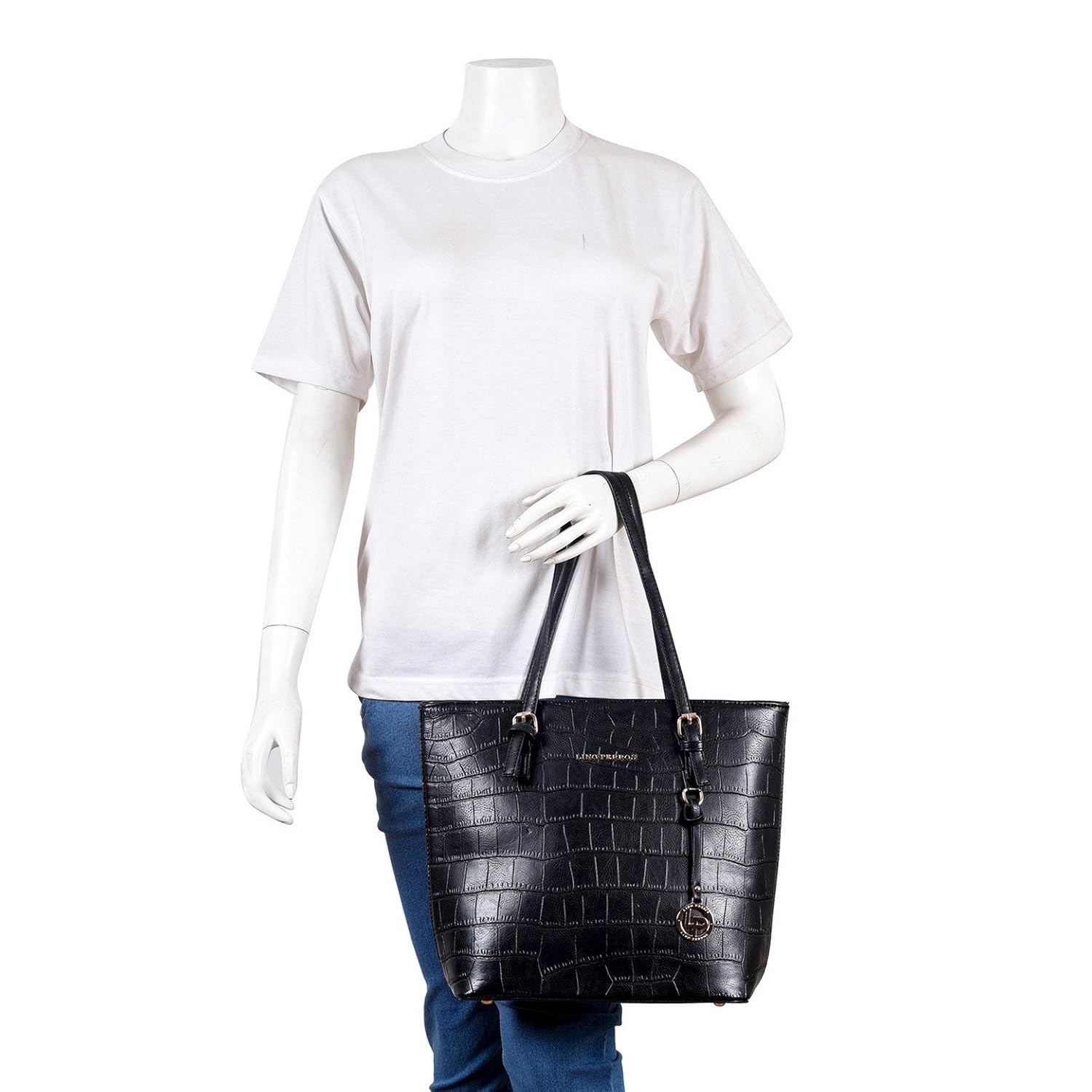 lino perros women's handbag (black)