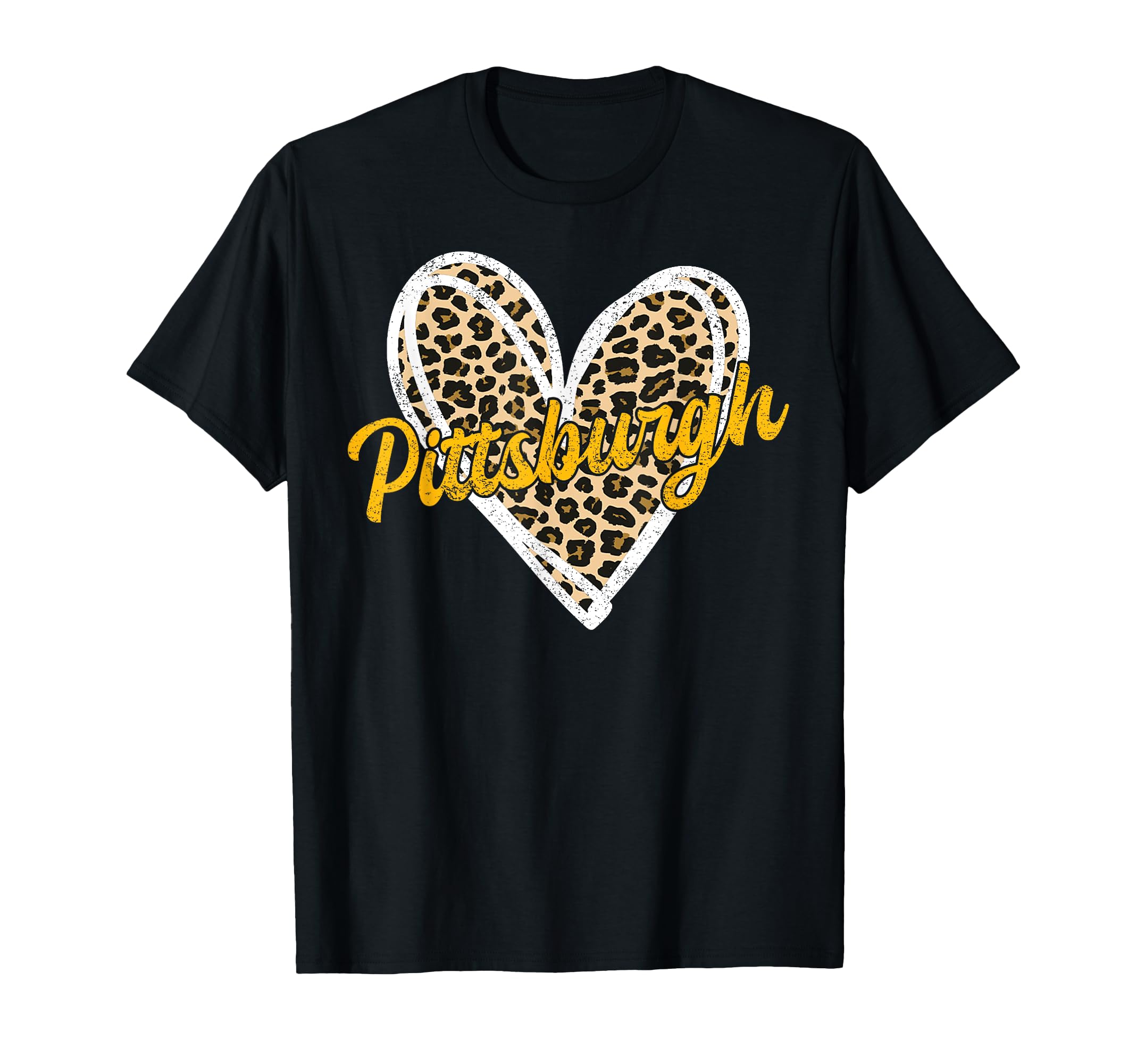 Photo 1 of Pittsburgh Heart Leopard Woman Girl Women Kids T-Shirt