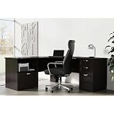 Realspace&reg; Magellan Performance 71"W L-Shape Corner Desk, Espresso