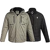 Spyder Mens Ski Jacket - 3-in-1 System Snow Waterproof Winter Jackets for Men - Mens Snowboard Jacket with Detachable Hood