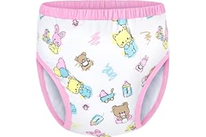 Littleforbig Soft Silky Underwear Comfortable Washable Reusable Waterproof Adult Training Pants - Full Print Baby Cuties