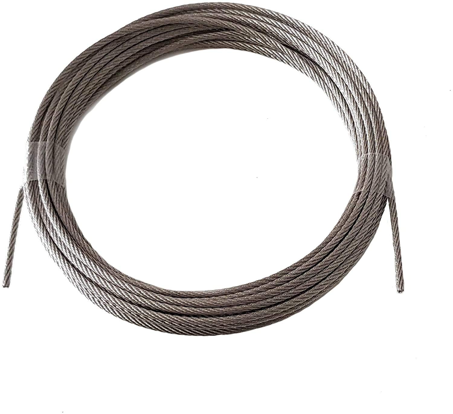 Stainless Steel Wire Rope 7 x 7 Medium Soft A4 Stainless Steel 1.5 mm, 50m, Diameter: 1.5 mm.