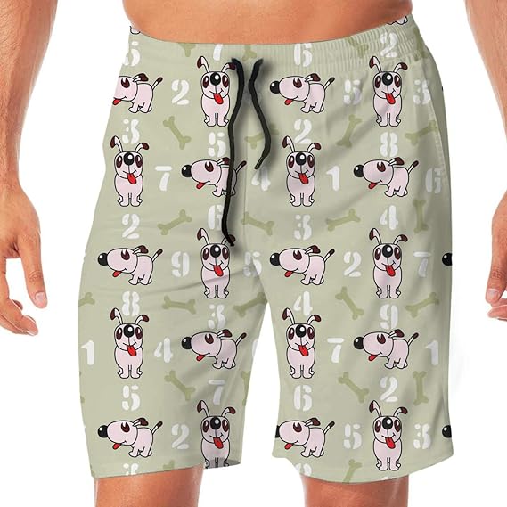 Amazon Co Jp 犬 キャラクター メンズ サーフパンツ 水陸両用 水着 海パン ビーチパンツ 短パン ショーツ ショートパンツ 大きいサイズ ハワイ風 アロハ おしゃれ 通気 速乾 服 ファッション小物