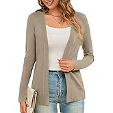 LIENRIDY Women's Cardigans Lightweight Long Sleeve Open Front Sweater Cardigan, S-XL