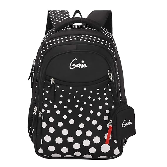 Genie 36 Ltrs Black School Backpack (FIZZ19SBBLK) Amazon.in Bags
