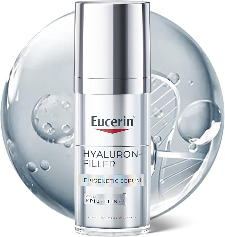 Hyaluron-Filler Epigenetic Serum (30 ml), sérum antiedad que corrige los 10 signos del envejecimiento, con Ácido Hialurónico y Epicelline para un aspecto más joven que tu edad real