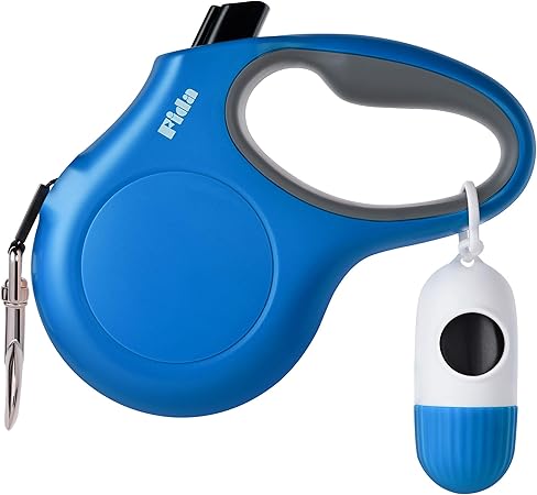 retractable dog leash with poop bags