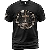 Rooted in Christ Shirt, Jesus Tshirt, Christian Shirts for Men, Cross Shirt, Religious Shirts for Men 2