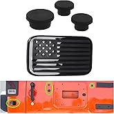 3 Pcs Wrangler Tailgate Plug &amp; 1 Pcs Wrangler Rear License Plate | Deletion Panel Compatible with Wranglers JK 2007-2018 Models, Easy No-Tool Installation