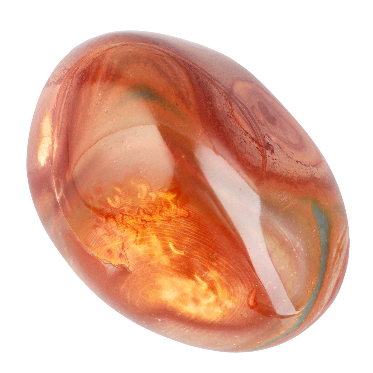 KYEYGWO Polished Ocean Jasper Healing Crystal Palm Stones, Irregular Tumbled Worry Stones for Meditation Treatment Chakra Balancing