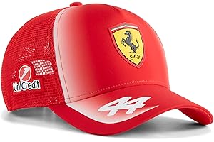 PUMA Scuderia Ferrari F1 2026 Lewis Hamilton Trucker Hat - Red - One Size Fits Most