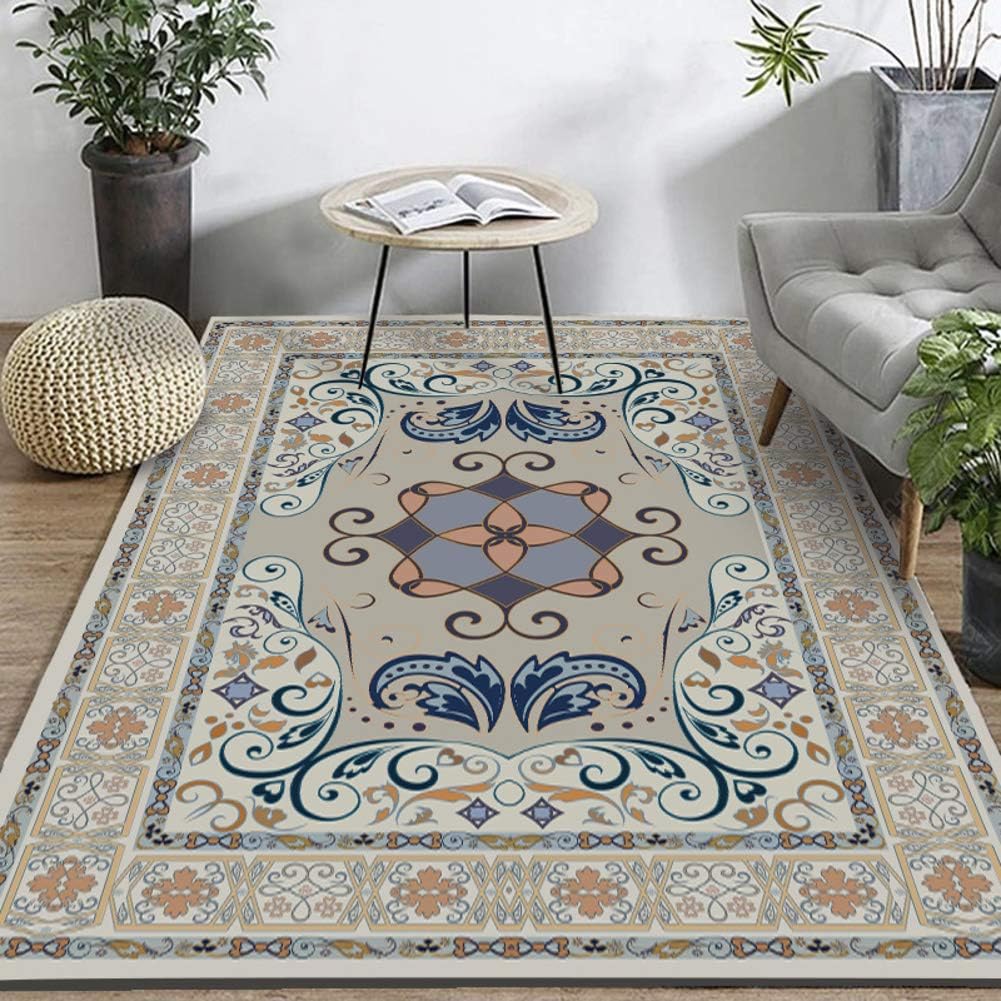 XUEKEDEDIANPU Multicolored Bohemian Area Rug Carpet Large New-q 79x118inch(200x300cm)