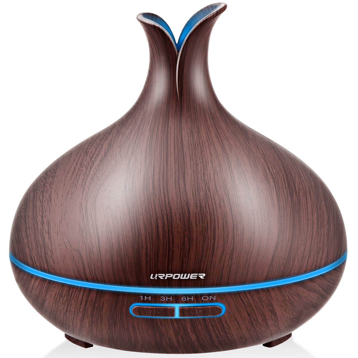 URPOWER 400ml Essential Oil Diffuser Wood Grain Diffuser with Auto Shut