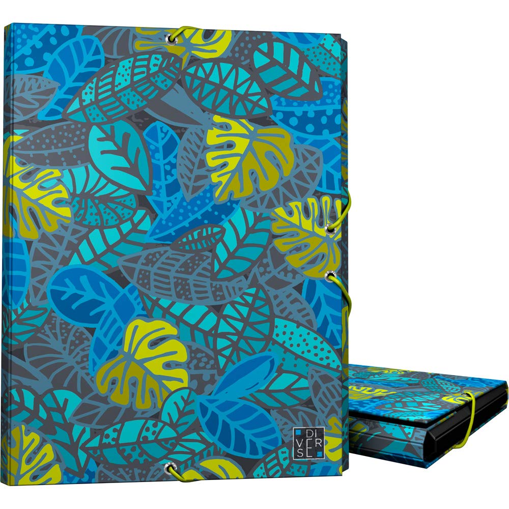 Grafoplás 82401964 Diverse Collection Folder 3 Flaps, Model Leafs, Folio