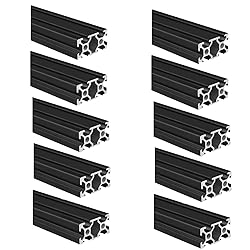 2040 Aluminum Extrusion T Slot 1540mm Long Black 10