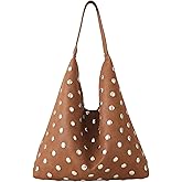 Studded Hobo Purse for Women, Leather Tote Bag Rivet Studded Shoulder Bag Punk Handbag