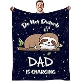 Nahjiiem Blanket Gifts for Dad from Daughter Son, Happy Birthday Dad Gifts, Best Daddy Ever Blanket, Father Gifts for Fathers Day Christmas Throw Blanket 50''x60''