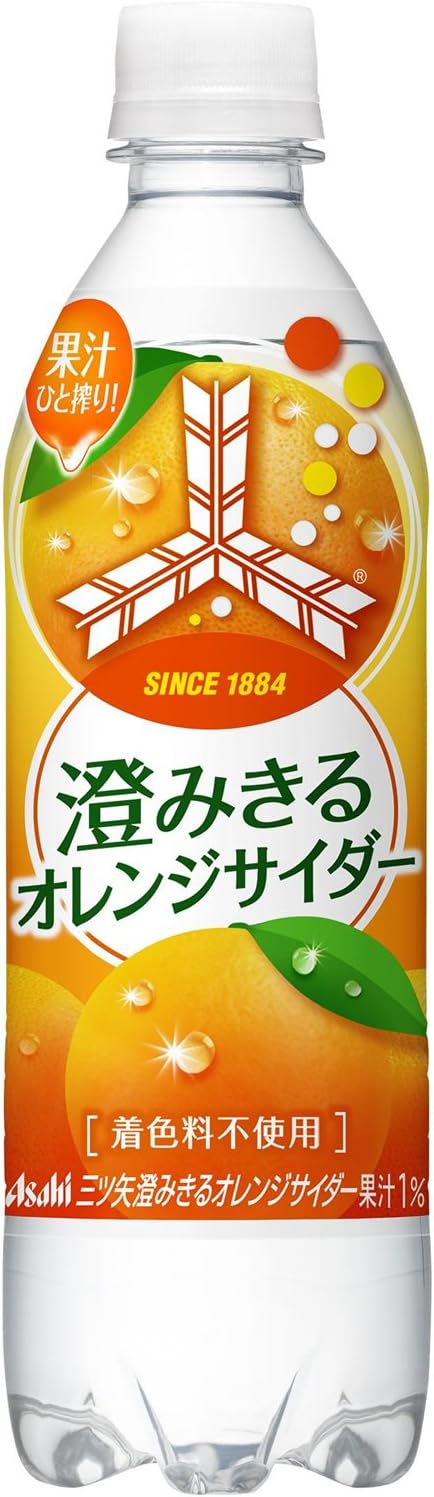 Amazon アサヒ飲料 三ツ矢 澄みきるオレンジサイダー 500ml 24本 三ツ矢サイダー 食品 飲料 お酒 通販