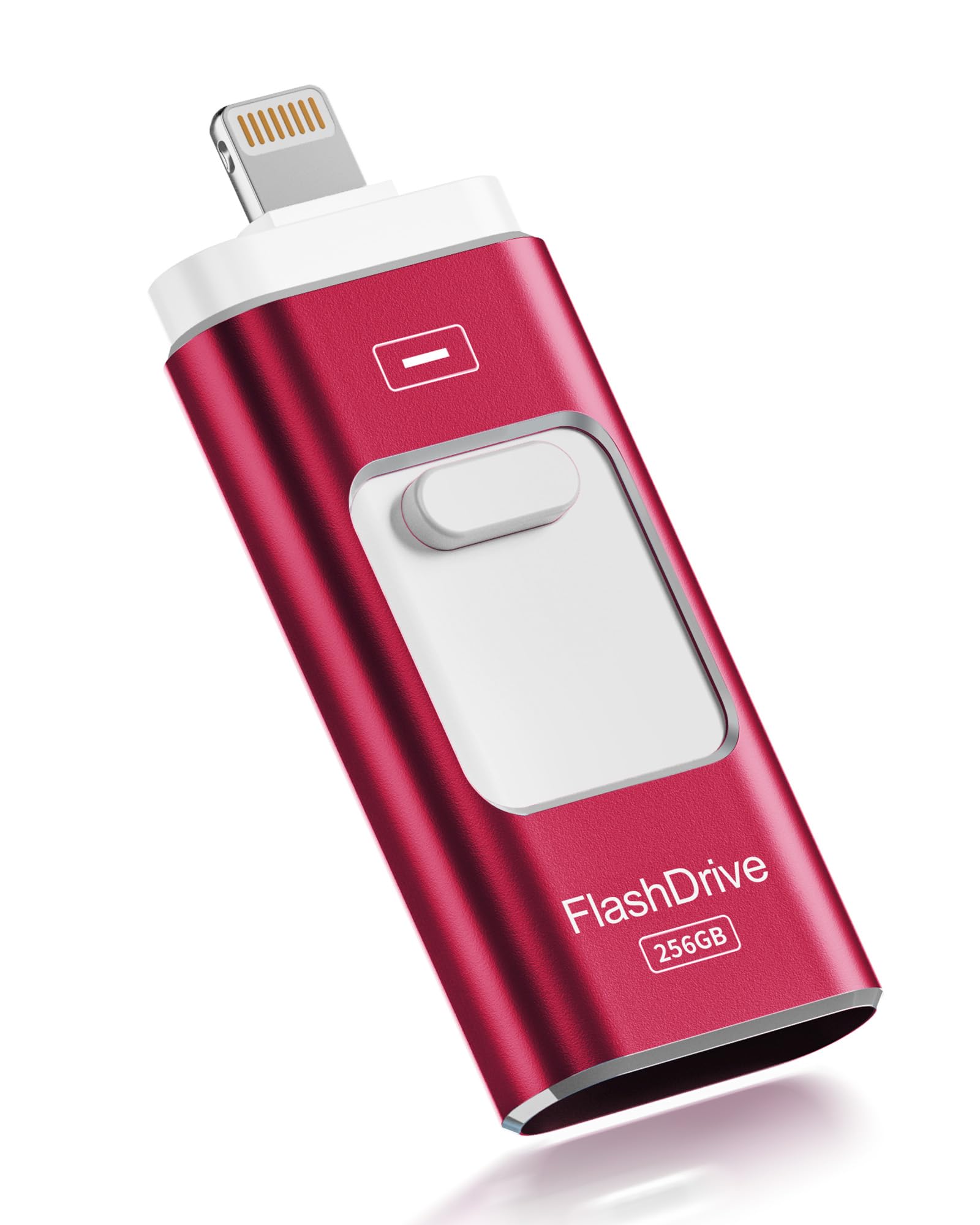 Photo 1 of Apple MFi Certified 256GB Flash Drive for iPhone Thumb Drive Photo Stick, USB Memory Stick iPhone Flash Drive for Photos Videos, High Speed Jump Drive Compatible for iPhone/iPad/Android/PC (Red)