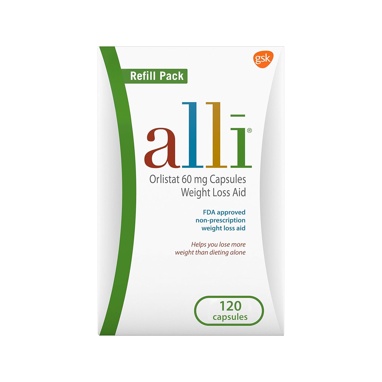 alli Weight Loss Aid Orlistat 60 mg Capsules,120 Count: Prime Pantry
