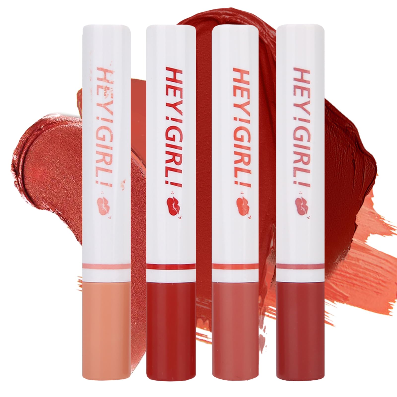 Matte Lipstick Set – 4-Piece Professional Lip Color Kit with -Lasting, Moisturizing & Full-Coverage for, Smudge-Proof Wear