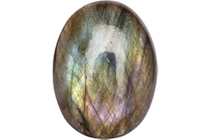 GEMHUB Pendant Size Blue Flash Labradorite Gemstone 23.00 Ct Oval Shape Stone Cabochon Labradorite Healing Crystal