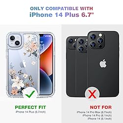 Diaclara Designed for iPhone 14 Plus Case, Full