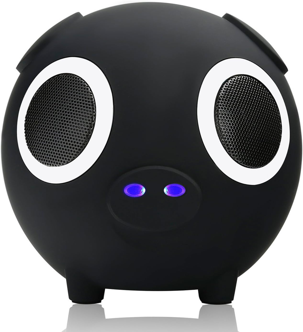 FARS Cute Animal Portable Speaker, Power Bank Wireless Bluetooth Speakers with Superior sound Hands-Free, TF Card, Built-in Microphone for iPhone, iPad, Samsung, Kids,Grils, USB Light Free（Black)