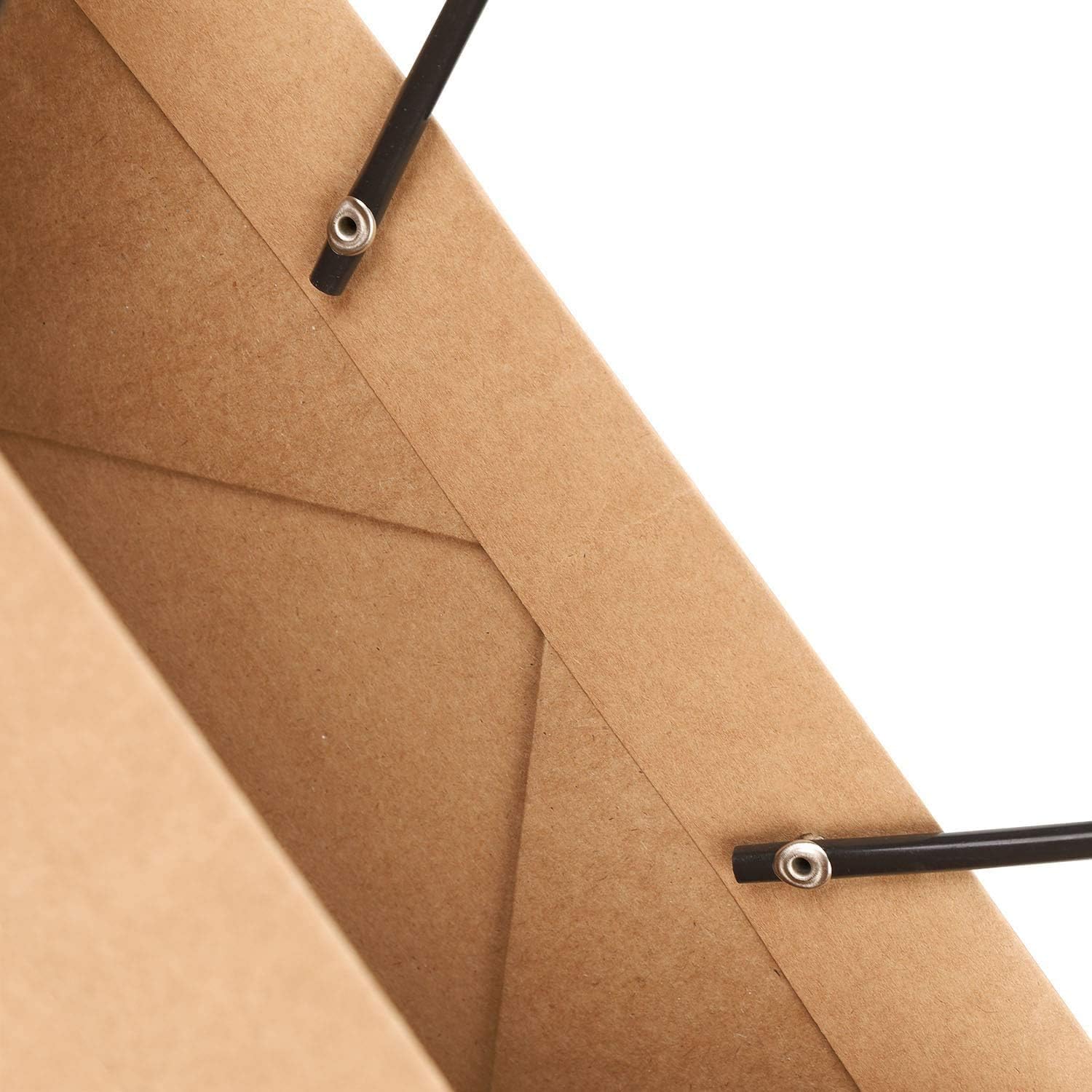 Shiwaki 5pcs Kraft Paper Flower Gift Bag Box - Waterproof Brown Paper Carrier With Handle Tote for Birthday Wedding Party Favors - Image 5