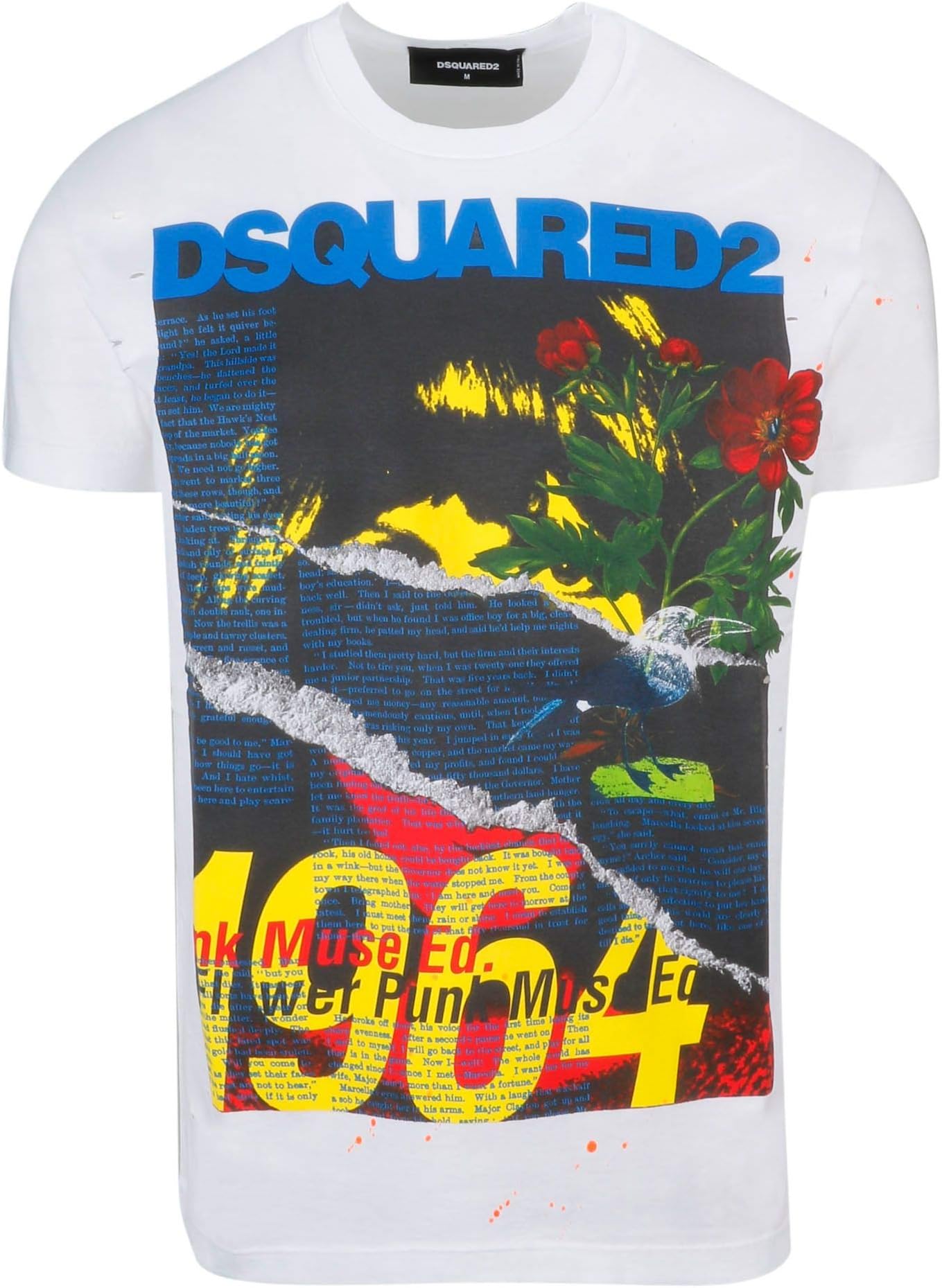 DSQUARED2 Luxury Fashion Mens S71GD0743S22427100 White T-Shirt | Season Outlet