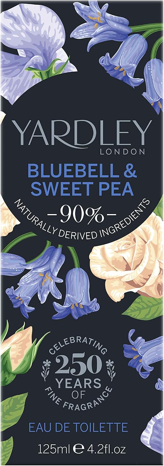 Yardley London Bluebell and Sweet Pea Eau de Toilette, Floral Womens Perfume with Notes of Bergamot and Lemon - Image 3