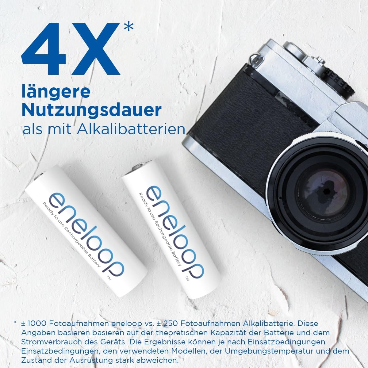 eneloop AA/Mignon Packung mit 8 NI-MH-Akkus, NEU mit verbesserter Mindestkapazität von 2000 mAh 3
