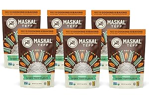 Maskal Teff Organic Ivory Teff Flour, 14 Ounce (6 pack)