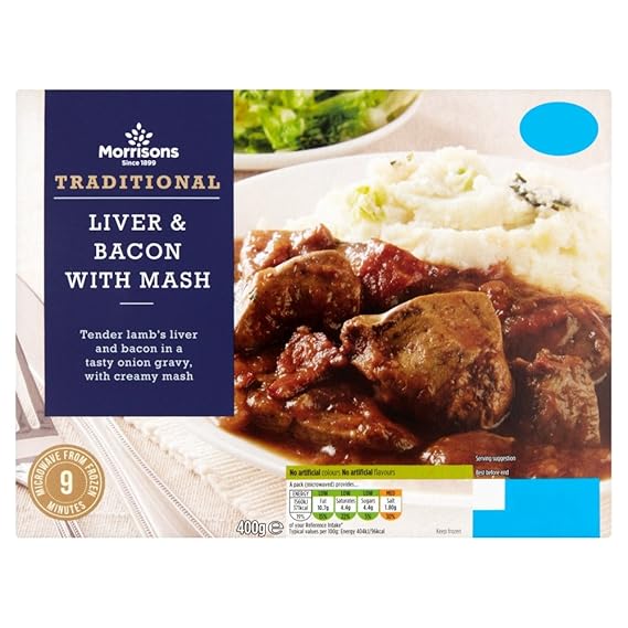 Morrisons Liver and Onions with Colcannon Mash, 400g (Frozen) Amazon