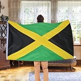 AhfuLife Jamaica Flag 5ft x 3ft Double-Sided with Brass Eyelets view 5