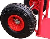 AB Tools Sack Truck 600lb Pneumatic Wheels Red Steel Hand Trolley view 3