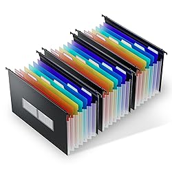 ThinkTex Plastic Expanding Hanging File Folders, 7