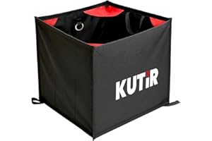 Kutir Arborist Throw Line Storage Cube Bag - Easy Folding Arborist Throw Line Cube Storage Organizer Tree Cutting Equipment Throwline Box Arborist Throw Line Storage Thrower Supply Big Storage Bags