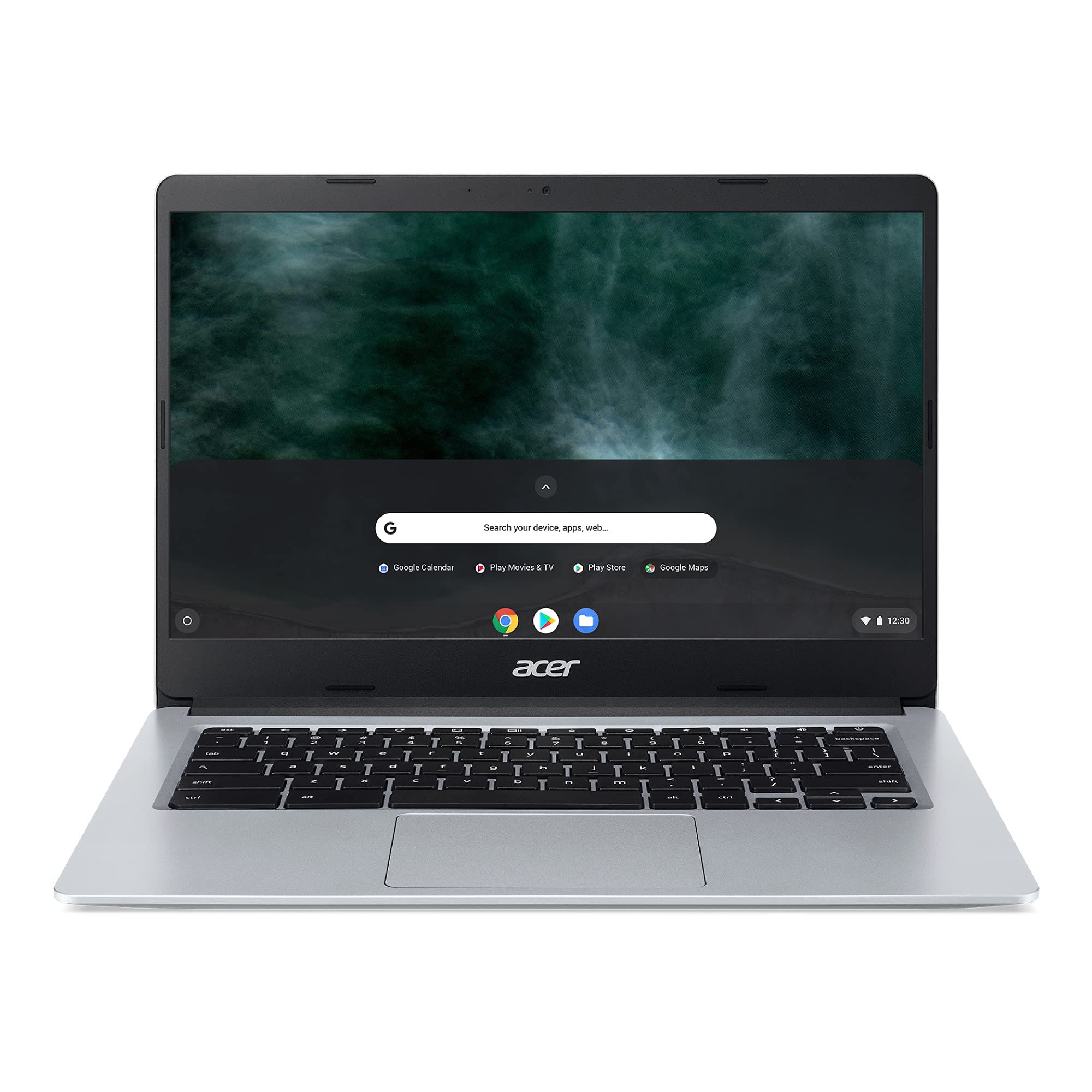 Acer Chromebook 314 Cb314-1Ht-P2Df Ordinateur Portable Tactile 14'' Fhd Ips, PC Portable (Intel Pentium Silver N5030, Ram 8Go, 64Go Emmc, Intel UHD Graphics 605, Chrome Os) Clavier Azerty, Laptop Gris