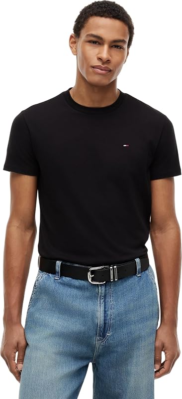 Tjm Xslim 2pack Jersey Tee Ext Dm0dm20687, Maglietta a Maniche Corte Uomo, Multicolore (Black/Ecru), L (Pacco da 2)
