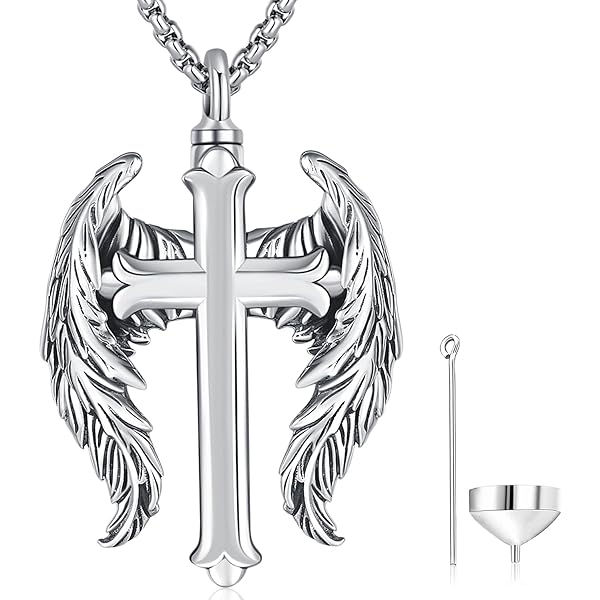 Collar Urna De Plata De Ley Para Hombre: Colgante Conmemorativo De