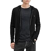 AllSaints mens Mode Merino Zip Hoody
