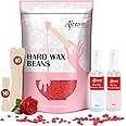 Ajoura 2 lb Hard Wax Beads, All-purpose Wax Beans for Sensitive Skin, Large Area Coarse Hair Removal, Refill Bag for Brazilian Bikini, Face, Eyebrows, Underarms, Arms, Chest, Back, Legs, Women Men