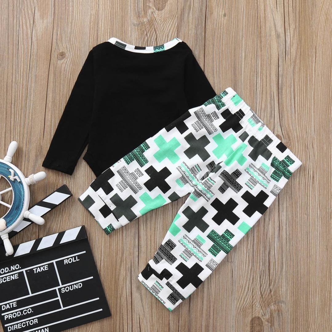 URSING 2Pcs Mode Chic Bambin 6 Mois 24 Mois Bébé Gar§ons Ensemble de URSING 2Pcs Mode Chic Bambin 6 Mois 24 Mois Bébé Gar§ons Ensemble de Vªtements Hauts Blouses Tops Manches Longues Poche Lettre Impression Pantalons
