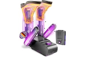 5.0 Upgraded Boot Shoe Dryer【500W German Super Motor】【Dual-Tech 118°F Constant Temp & 360° Circulating Hot Air】4 Adjustable B