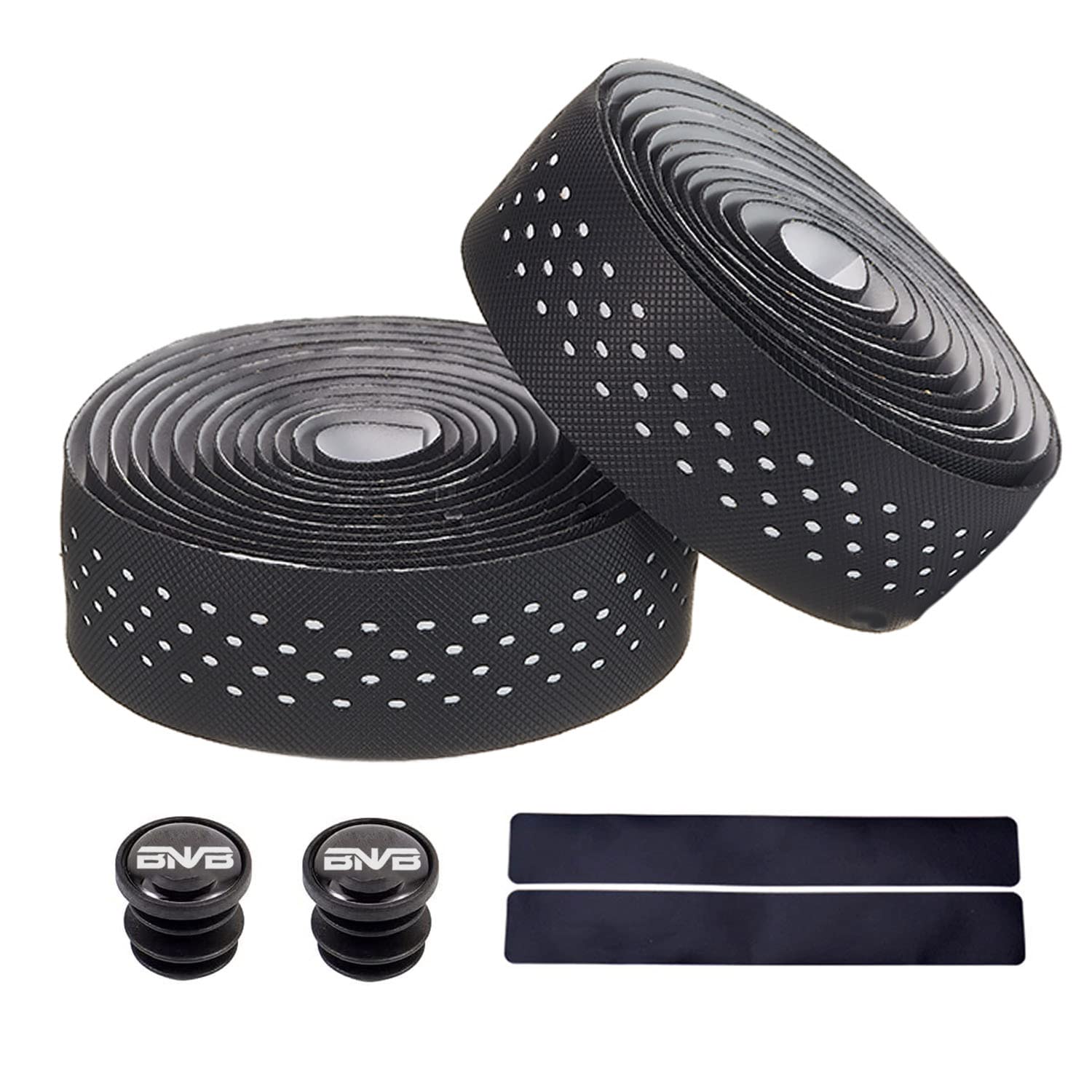 PLATTBK Bike Handlebar Tape Breathable Non-Slip Road Bike Bar Tapes Shock-Absorbent Bicycle Handlebar Tape,White